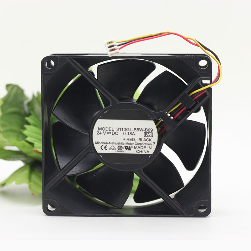 Original NMB 3110GL-B5W-B69 Cooling Fan 24V 0.18A 4.32W 3wires 3110GL-B5W-B69 Fans